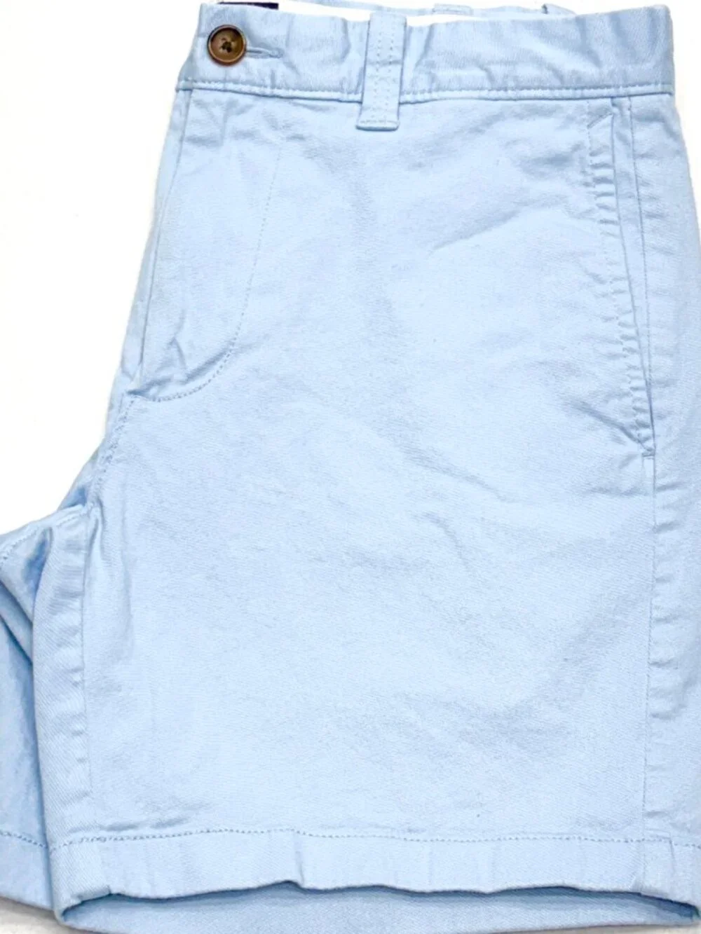 J. Crew Flat Front Shorts Men’s 30 Light Blue Stretch Cotton 7